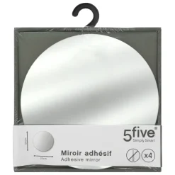 LOT 4 MIROIRS ADHESIFS RONDS D.20CM