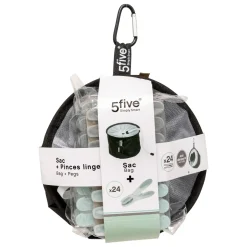 LOT 24 PINCES A LINGE RUBBER AVEC SAC