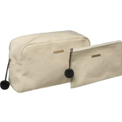 LOT 2 TROUSSES DE TOILETTE MODERN COLOR BLANC