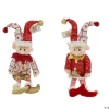 LUTIN 12X8X48CM ROUGE BLANC ET OR