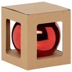 MAXI BOULE DE NOEL ROUGE 15CM