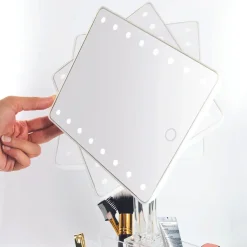 MIROIR BEAUTE LUMINEUX TACTILE AVEC RANGEMENT