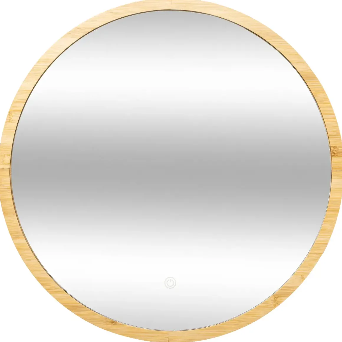 MIROIR MURAL LED ROND BAMBOU D.57CM