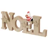 MOT BOIS NOEL AVEC PERE NOEL L.30CM