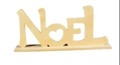 MOT NOEL BOIS A POSER 20X9X4CM