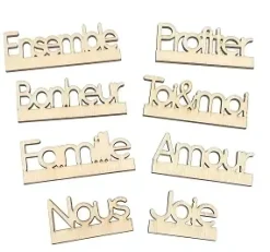 MOTS BOIS POUR SOCLE DECO X8 PIECES