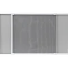 MOUSTIQUAIRE CADRE EXTENSIBLE 100X70CM BLANC TOILE GRISE