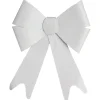 NOEUD PAILLETTE BLANC 30X19CM
