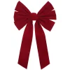 NOEUD VELOURS ROUGE 30X50CM