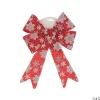 NOEUD 20X27CM ROUGE MOTIF