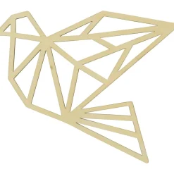 OISEAU DECO ORIGAMI. EN BOIS. 25.8 X 20 X 0.20CM