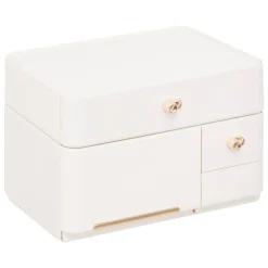 ORGANISEUR BLANC ROSEGOLD SARA D.50X39.5X30.2CM