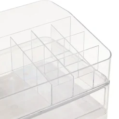 ORGANISEUR BLANC ROSEGOLD SARA D.50X39.5X30.2CM