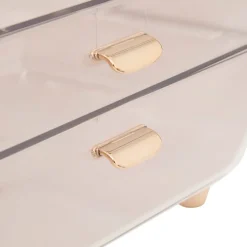 ORGANISEUR BLANC ROSEGOLD SARA D.52.5X39X42.5CM