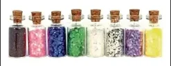 PAILLETTES DIAMANTINES CLAIRES FIOLE 7G X8 PIECES