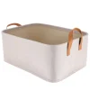 PANIER DE RANGEMENT POLYESTER EVA 44X31X18CM BEIGE