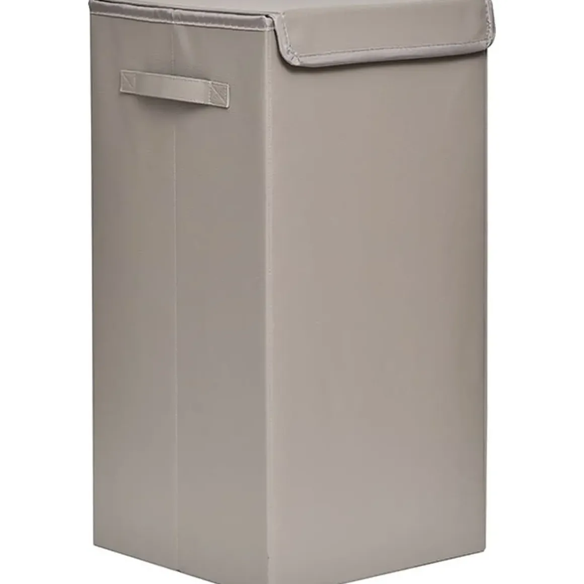 PANIERE A LINGE PLIABLE PVC MDF TAUPE