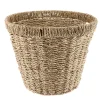 PANIERE RONDE MATIERE VEGETALE 28X23CM NATUREL