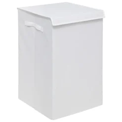 PANIER LINGE 74L COTON BLANC COLORS