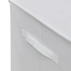 PANIER LINGE 74L COTON BLANC COLORS