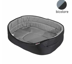 PANIER OVAL ESSENTIEL NOIR GRIS 55X37CM