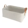 PANIER RECTANGLE FACON BOUCLETTE 44X31X17CM NATUREL