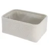 PANIER RECTANGLE FACON BOUCLETTE 30X20.5X13.5CM NATUREL