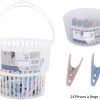PANIER ROND AVEC 24 PINCES A LINGE