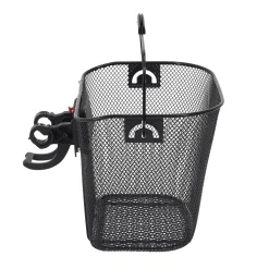 PANIER VELO METAL NOIR CLIP AUTOMATIQUE 10L