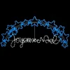 PANNEAU LUMINEUX JOYEUX NOEL BLANC FROID BLEU L.134CM