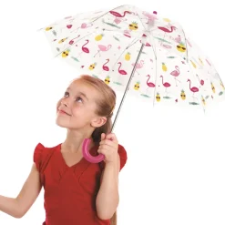 PARAPLUIE ENFANT TRANSPARENT IMPRIME