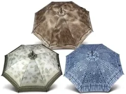 PARAPLUIE SYNTHETIQUE FER MANUEL CANNE BOIS