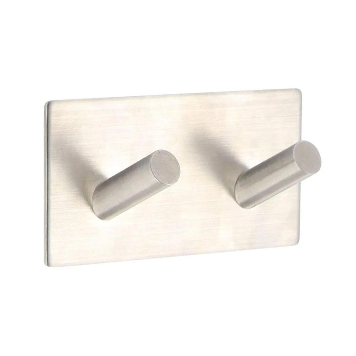 PATERE DOUBLE ACIER INOXYDABLE 3M CHROME