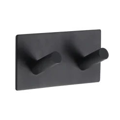 PATERE DOUBLE METAL PEINT 3M NOIR