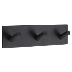 PATERE TRIPLE METAL PEINT 3M NOIR
