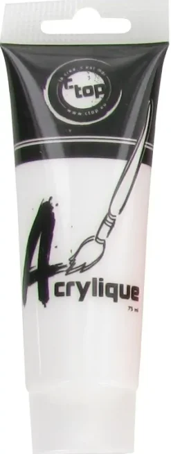 PEINTURE ACRYLIQUE MATE BLANC 75ML