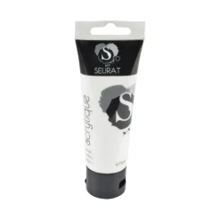 PEINTURE ACRYLIQUE TUBE 75ML BLANC TITANE