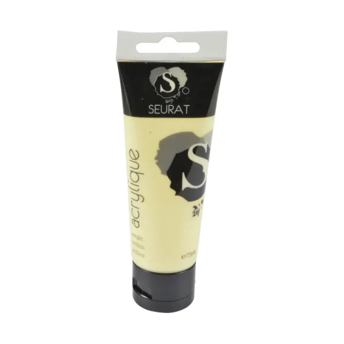 PEINTURE ACRYLIQUE TUBE 75ML JAUNE PASTEL
