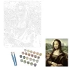 PEINTURE PAR NUMEROS LA JOCONDE VINCI