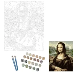 PEINTURE PAR NUMEROS LA JOCONDE VINCI