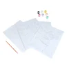 PEINTURE PAR NUMEROS 2 TABLEAUX PRINCESSE FLEURS ET PAPILLON