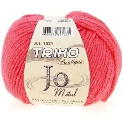PELOTE DE FIL TRICOT JO METAL ACRYLIQUE MULTICOLORE 50G