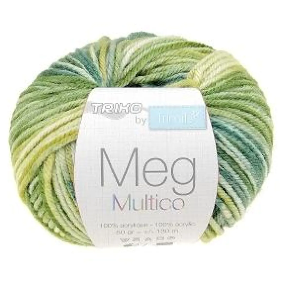 PELOTE DE FIL TRICOT MEG ACRYLIQUE MULTICOLORE 50G
