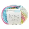 PELOTE DE FIL TRICOT MEG ACRYLIQUE MULTICOLORE 50G
