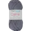 PELOTE FIL TRICOT CALINE COTON 50G GRIS
