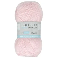 PELOTE FIL TRICOT DOUCEUR BABY 50G ROSE