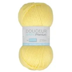 PELOTE FIL TRICOT DOUCEUR BABY 50G JAUNE