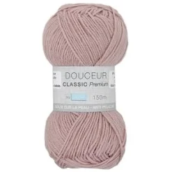 PELOTE FIL TRICOT DOUCEUR CLASSIC 50G ROSE CLAIR