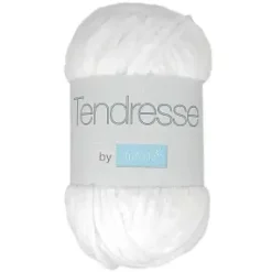 PELOTE FIL TRICOT TENDRESSE 100G BLANC