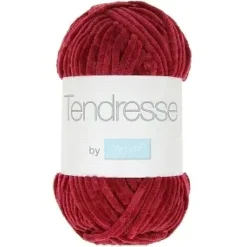 PELOTE FIL TRICOT TENDRESSE 100G ROUGE